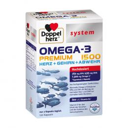 DOPPELHERZ Omega-3 Premium 1500 system Kapseln 120 St Kapseln
