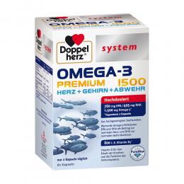 DOPPELHERZ Omega-3 Premium 1500 system Kapseln 60 St Kapseln