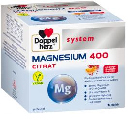Ein aktuelles Angebot für Doppelherz system MAGNESIUM 400 CITRAT 40 St Granulat Mineralstoffe - jetzt kaufen, Marke Queisser Pharma GmbH & Co. KG.