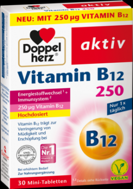 DOPPELHERZ Vitamin B12 250 aktiv Tabletten 30 St