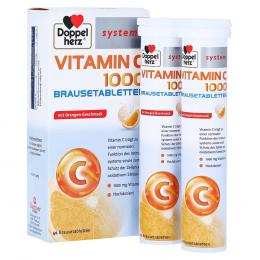 DOPPELHERZ Vitamin C 1000 system Brausetabletten 40 St Brausetabletten
