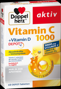 DOPPELHERZ Vitamin C 1000+Vitamin D Depot aktiv 82.7 g