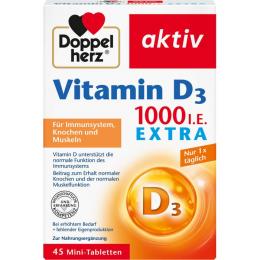 DOPPELHERZ Vitamin D3 1000 I.E. EXTRA Tabletten 45 St.