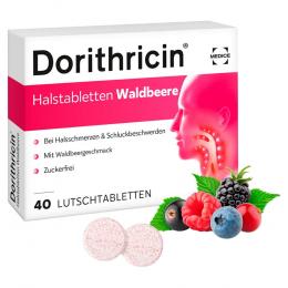 Ein aktuelles Angebot für Dorithricin Halstabletten Waldbeere 40 St Lutschtabletten Halsschmerzen - jetzt kaufen, Marke Medice Arzneimittel Pütter GmbH & Co. KG.