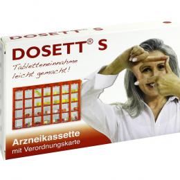 Ein aktuelles Angebot für DOSETT S-Arzneikassette rot 1 St ohne Häusliche Pflege - jetzt kaufen, Marke Hormosan Pharma GmbH.