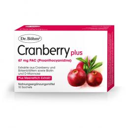 Ein aktuelles Angebot für DR.BÖHM Cranberry plus Granulat 10 St Granulat Blasen- & Harnwegsinfektion - jetzt kaufen, Marke Apomedica Pharmazeutische Produkte GmbH.