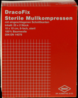 DRACOFIX PEEL Kompressen 10x10 cm steril 8fach 25X2 St
