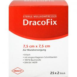 DRACOFIX PEEL Kompressen 7,5x7,5 cm steril 8fach 50 St.