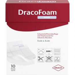 DracoFoam Infekt Schaumstoffwundauflage für infizierte Wunde 10 St Verband