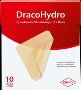 DRACOHYDRO Hydrokoll.Wundauflage 10x10 cm 10 St