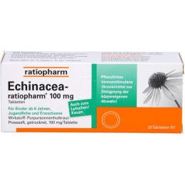 ECHINACEA-RATIOPHARM 100 mg Tabletten 20 St.