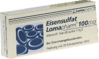 EISENSULFAT Lomapharm 100 mg Filmtabletten 20 St