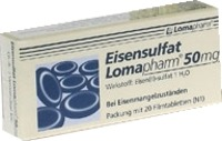 EISENSULFAT Lomapharm 50 mg Filmtabletten 20 St