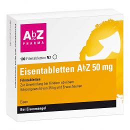Eisentabletten AbZ 50 mg Filmtabletten 100 St Filmtabletten