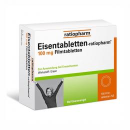 EISENTABLETTEN-ratiopharm® 100 mg Filmtabletten 100 St Filmtabletten