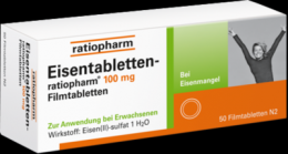 EISENTABLETTEN-ratiopharm 100 mg Filmtabletten 50 St