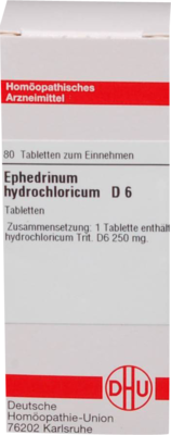 EPHEDRINUM hydrochloricum D 6 Tabletten 80 St