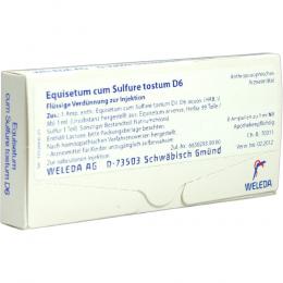 Ein aktuelles Angebot für EQUISETUM CUM Sulfure tostum D 6 Ampullen 8 X 1 ml Ampullen Homöopathische Einzelmittel - jetzt kaufen, Marke Weleda AG.