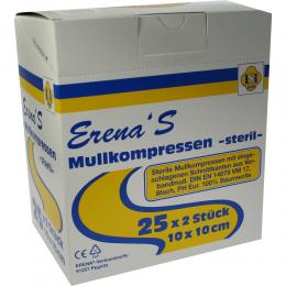 Ein aktuelles Angebot für ERENA STERIL Mullkompr.10x10 cm 8fach 25 X 2 St ohne Verbandsmaterial - jetzt kaufen, Marke ERENA Verbandstoffe GmbH & Co. KG.