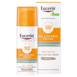 EUCERIN Sun Oil Control tinted Creme LSF 50+ mitt. 50 ml Creme