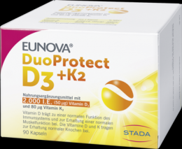 EUNOVA DuoProtect D3+K2 2000 I.E./80 µg Kapseln 90 St