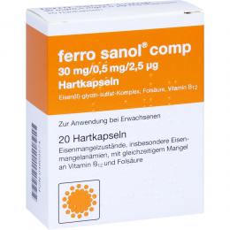 FERRO SANOL COMP 20 St Hartkapseln mit magensaftresistent überzogenen Pellets