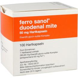 Ein aktuelles Angebot für FERRO SANOL duo mite 50mg Hartkapseln 100 St Magensaftresistente Hartkapseln Mineralstoffe - jetzt kaufen, Marke UCB Pharma GmbH.