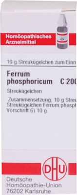 FERRUM PHOSPHORICUM C 200 Globuli 10 g