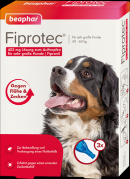 FIPROTEC 402 mg Lsung z.Auftr.f.sehr gr.Hunde 3X4.02 ml