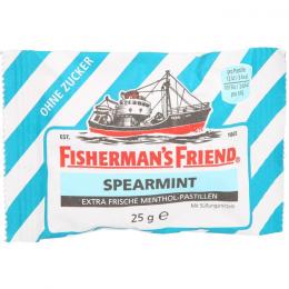 FISHERMANS FRIEND Spearmint ohne Zucker Pastillen 25 g