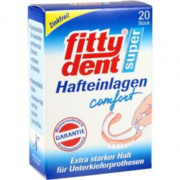Ein aktuelles Angebot für FITTYDENT super Haftkleber Einlagen 20 St ohne Zahnpflegeprodukte - jetzt kaufen, Marke Hansa Naturheilmittel GmbH.