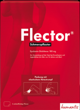FLECTOR Schmerzpflaster+elatischer Netzstrumpf 5 St