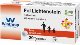 Ein aktuelles Angebot für Fol Lichtenstein 20 St Tabletten Schwangerschaft & Stillzeit - jetzt kaufen, Marke Zentiva Pharma GmbH.
