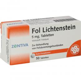 Ein aktuelles Angebot für Fol Lichtenstein 50 St Tabletten Schwangerschaft & Stillzeit - jetzt kaufen, Marke Zentiva Pharma GmbH.