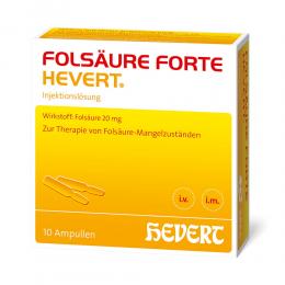FOLSAEURE FORTE HEVERT 10 X 2 ml Ampullen