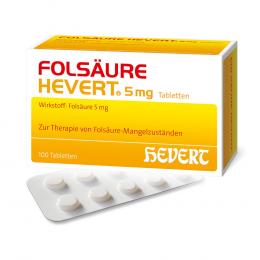 FOLSÄURE HEVERT 5 mg Tabletten 100 St Tabletten
