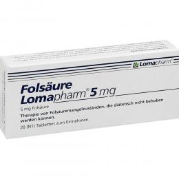 Folsäure Lomapharm 5mg 20 St Tabletten