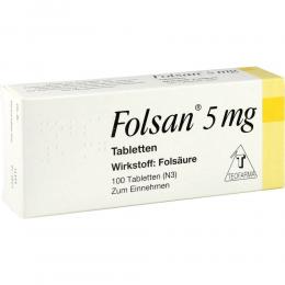 FOLSAN 5 mg Tabletten 100 St Tabletten