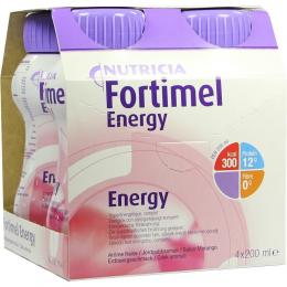 FORTIMEL Energy Erdbeergeschmack 4 X 200 ml Flüssigkeit