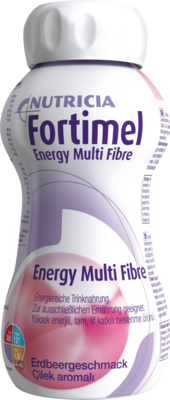 FORTIMEL Energy MultiFibre Erdbeergeschmack 4X200 ml