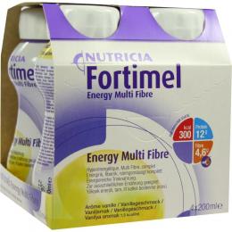 FORTIMEL Energy MultiFibre Vanillegeschmack 4 X 200 ml Flüssigkeit