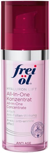 Ein aktuelles Angebot für FREI ÖL Anti-Age Hyaluron Lift all-in-one Konz. 30 ml Konzentrat Gesichtspflege - jetzt kaufen, Marke Apotheker Walter Bouhon Gmbh.