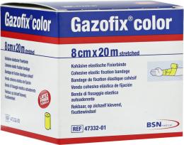 GAZOFIX color Fixierbinde kohäsiv 8 cmx20 m gelb 1 St Binden