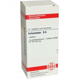 GELSEMIUM D 6 Tabletten 80 St Tabletten