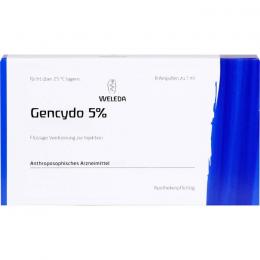 GENCYDO 5% Injektionslösung 8 St.