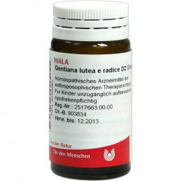 Ein aktuelles Angebot für GENTIANA LUTEA E radice D 2 Globuli 20 g Globuli Homöopathische Einzelmittel - jetzt kaufen, Marke WALA Heilmittel GmbH.