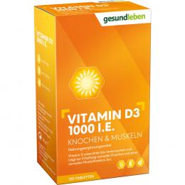 GESUND LEBEN Vitamin D3 1000 I.E. Tabletten 120 St Tabletten