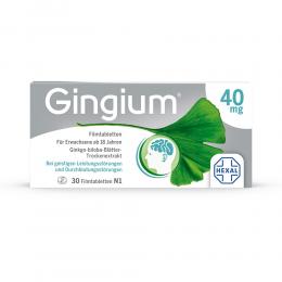 Gingium 40 mg Filmtabletten 30 St Filmtabletten