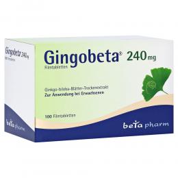 GINGOBETA 240 mg Filmtabletten 100 St Filmtabletten