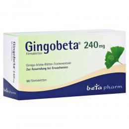 Ein aktuelles Angebot für GINGOBETA 240 mg Filmtabletten 50 St Filmtabletten Gedächtnis & Konzentration - jetzt kaufen, Marke betapharm Arzneimittel GmbH.